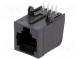 Zásuvka  RJ45  PIN  8  Usporiad.kol  8p8c  THT  na PCB