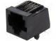 Zásuvka  RJ45  PIN  8  Usporiad.kol  8p8c  THT  na PCB