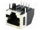 Zásuvka  RJ45  PIN  8  Usporiad.kol  8p8c  THT  na PCB