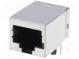 Zásuvka  RJ45  PIN  8  Kat  5e  tienené  Usporiad.kol  8p8c  THT