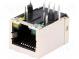 Zásuvka  RJ45  PIN  8  Usporiad.kol  8p8c  THT  na PCB