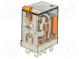 Relé  elektromagnetické  DPDT  Ucievky 230VAC  12A/250VAC  17kΩ