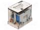 Relé  elektromagnetické  4PDT  Ucievky 48VDC  12A/250VAC  1800Ω