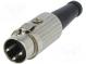 Zástrčka  DIN  vidlica  PIN  3  Usporiad.kol  180°  priamy  na kábel