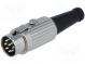 Zástrčka  DIN  vidlica  PIN  8  Usporiad.kol  270°  priamy  na kábel