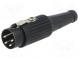 Zástrčka  DIN  vidlica  PIN  4  Usporiad.kol  216°  priamy  na kábel