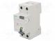 Istič RCD  Imen  16A  Irozd  10mA  Póly  1+N  230/400VAC  DIN  IP20