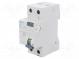 Istič RCD  Imen  40A  Irozd  30mA  Póly  1+N  230/400VAC  DIN  IP20