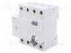 Istič RCD  Imen  25A  Irozd  100mA  Póly  3+N  230/400VAC  DIN  IP20