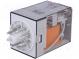 Relé  elektromagnetické  DPDT  Ucievky 24VAC  10A/250VAC  74Ω