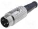 Zástrčka  DIN  vidlica  PIN  3  Usporiad.kol  180°  priamy  na kábel