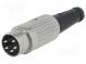 Zástrčka  DIN  vidlica  PIN  5  Usporiad.kol  240°  priamy  na kábel