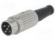 Zástrčka  DIN  vidlica  PIN  5  Usporiad.kol  360°  priamy  na kábel