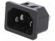 Konektor  napájacie AC  zásuvka  vidlica  10A  250VAC  IEC 60320