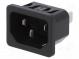 Konektor  napájacie AC  zásuvka  vidlica  10A  250VAC  IEC 60320