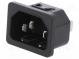 Konektor  napájacie AC  zásuvka  vidlica  10A  250VAC  IEC 60320
