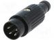Zástrčka  DIN  vidlica  PIN  4  Usporiad.kol  216°  priamy  na kábel