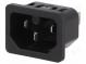 Konektor  napájacie AC  zásuvka  vidlica  10A  250VAC  IEC 60320