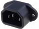 Konektor  napájacie AC  zásuvka  vidlica  10A  250VAC  IEC 60320