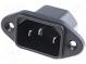Konektor  napájacie AC  zásuvka  vidlica  10A  250VAC  IEC 60320