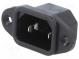 Konektor  napájacie AC  zásuvka  vidlica  10A  250VAC  IEC 60320