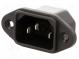Konektor  napájacie AC  zásuvka  vidlica  10A  250VAC  IEC 60320