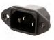 Konektor  napájacie AC  zásuvka  vidlica  10A  250VAC  IEC 60320