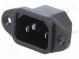 Konektor  napájacie AC  zásuvka  vidlica  10A  250VAC  IEC 60320