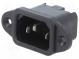 Konektor  napájacie AC  zásuvka  vidlica  10A  250VAC  IEC 60320