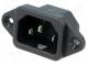 Konektor  napájacie AC  zásuvka  vidlica  10A  250VAC  IEC 60320