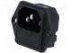 Konektor  napájacie AC  zásuvka  vidlica  10A  250VAC  IEC 60320