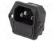Konektor  napájacie AC  zásuvka  vidlica  10A  250VAC  IEC 60320