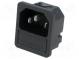 Konektor  napájacie AC  zásuvka  vidlica  10A  250VAC  IEC 60320