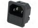 Konektor  napájacie AC  zásuvka  vidlica  10A  250VAC  IEC 60320