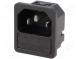 Konektor  napájacie AC  zásuvka  vidlica  10A  250VAC  IEC 60320