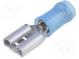 Faston  plochý  6,3mm  0,8mm  samica  1,25÷2mm2  krimpovacie  modrý