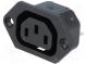 Konektor  napájacie AC  zásuvka  zásuvka  10A  250VAC  IEC 60320
