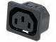 Konektor  napájacie AC  zásuvka  zásuvka  10A  250VAC  IEC 60320