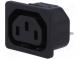 Konektor  napájacie AC  zásuvka  zásuvka  10A  250VAC  IEC 60320