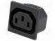 Konektor  napájacie AC  zásuvka  zásuvka  10A  250VAC  IEC 60320