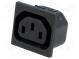 Konektor  napájacie AC  zásuvka  zásuvka  10A  250VAC  IEC 60320