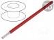 Vodič  HookUp Wire PVC  lanko  Cu  26AWG  červená  PVC  150V  305m