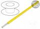 Vodič  HookUp Wire PVC  lanko  Cu  24AWG  žltá  PVC  150V  30,5m