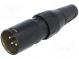 Zástrčka  XLR  vidlica  PIN  4  priamy  na kábel  spájkovanie  50V