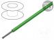 Vodič  HookUp Wire PVC  lanko  Cu  24AWG  zelená  PVC  300V  305m