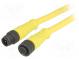 Kábel  pre senzory/automatiku  PIN  5  M12-M12  9m  zástrčka  IP67