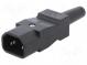 Konektor  napájacie AC  zástrčka  vidlica  10A  250VAC  IEC 60320