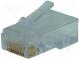 Zástrčka  RJ45  PIN  8  Usporiad.kol  8p8c  IDC,krimpovacie