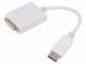 Adaptér  DisplayPort 1.2  0,1m  biela