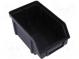 Zásobník  dielenský  čierna  polypropylén  77x119x56mm  -15÷60°C